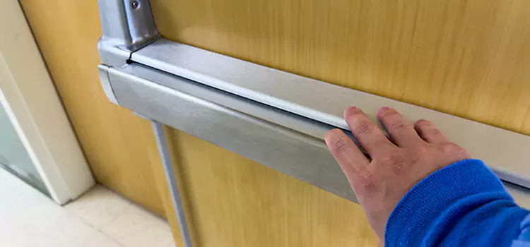 Installing a Push Bar on a Door Belmont
